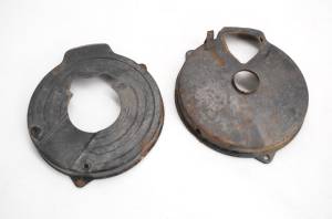 86 Yamaha Moto-4 200 2x4 Rear Brake Rotor Guard Cover Housing YFM200DXS