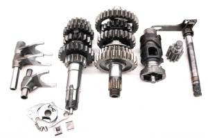 03 Kawasaki KLX400R Transmission Shift Forks & Drum