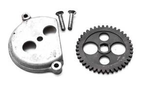 76 Honda CB125S Oil Pump Drive Gear & Cover