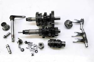 03 Kawasaki KLX400 Transmission Shift Forks & Drum DRZ400