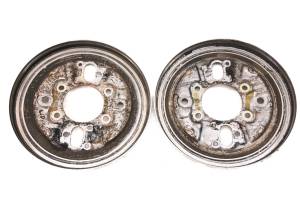 01 Honda Foreman 500 4x4 Front Brake Drum Plate Panels Left & Right TRX500FA