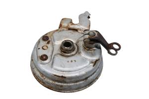 85 Honda ATC125M Front Brake Drum Plate & Shoes