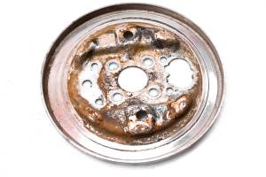 Honda - 98 Honda Fourtrax 300 2x4 Front Brake Drum Housing Covers Left & Right TRX300 - Image 3