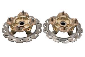 Kawasaki - 09 Kawasaki Brute Force 750 4x4i Front Wheel Hubs & Rotors Left & Right KVF750 - Image 2