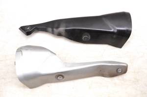 12 Kawasaki Ninja ZX14R Left & Right Exhaust Pipe Heat Shield Covers ZX1400F ABS