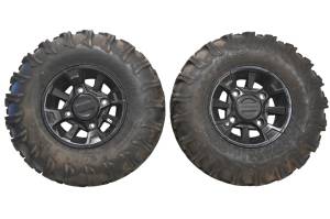 24 Polaris Ranger 1000 Premium Rear Wheels Rims & Tires 4/156 12X8 Carlisle 26X11-12