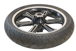 12 Victory Cross Country Front Wheel Rim & Tire 18X3.5 Dunlop Elite3 130/70R18 - Image 3