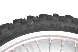 Suzuki - 13 Suzuki RMZ450 Front Wheel Rim Rotor & Tire 80/100-21 - Image 7