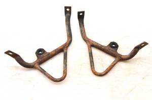 Yamaha - 86 Yamaha Moto-4 80 Left & Right Heel Guard Support Brackets Mounts YFM80S - Image 2