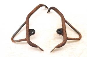 Yamaha - 86 Yamaha Moto-4 80 Left & Right Heel Guard Support Brackets Mounts YFM80S - Image 3