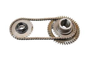 02 Yamaha Grizzly 660 4x4 Counter Balancer Gear & Oil Pump Gear Chain YFM660F