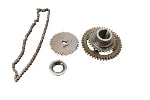 Yamaha - 02 Yamaha Grizzly 660 4x4 Counter Balancer Gear & Oil Pump Gear Chain YFM660F - Image 2