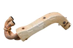 09 Yamaha Grizzly 700 4x4 EPS Header Exhaust Head Pipe YFM700F