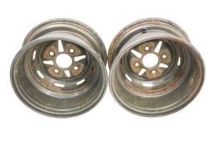 Yamaha - 03 Yamaha Kodiak 450 4x4 Front Wheels Rims 12X6 4/110 YFM450F - Image 2