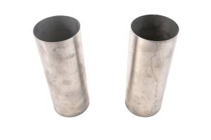 00 Yamaha V Star 1100 Classic Upper Fork Inner Cover Brackets XVS1100