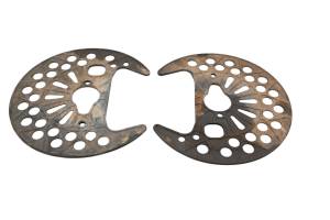 Polaris - 08 Polaris Outlaw 525 S Front Brake Discs Rotors Guards - Image 3