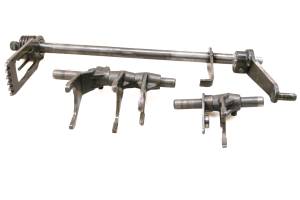 Suzuki - 98 Suzuki Quadrunner 160 2x4 Transmission Shift Forks & Drum LT160 For Parts - Image 2