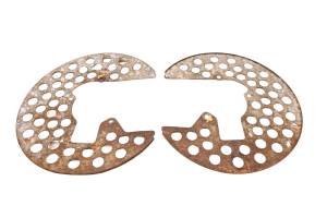 03 Yamaha Kodiak 400 4x4 Front Rotor Guards Left Right YFM400F