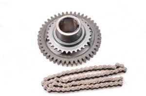 Yamaha - 05 Yamaha Grizzly 660 4x4 Crank Gear & Chain YFM660F - Image 1