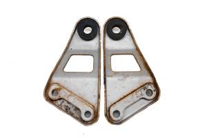 Kawasaki - 87 Kawasaki Mojave 110E 2x4 Front Headlight Support Brackets Mounts KLF110 - Image 2