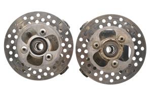 Suzuki - 08 Suzuki LTR450R Front Wheel Hubs & Rotors Left & Right Quadracer 450 - Image 3