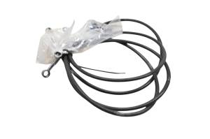 Aftermarket - 08 Honda TRX450R Dual Front Brake Lines Black Stainless Aftermarket - Image 3