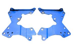 88 Suzuki Quadsport 80 2x4 Rear Housing Plate Left & Right Brackets Mounts LT80