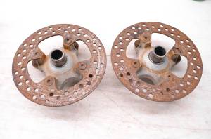 Kawasaki - 02 Kawasaki Prairie 650 4x4 Front Wheel Hubs & Rotors Left & Right KVF650 - Image 2