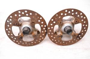 Kawasaki - 02 Kawasaki Prairie 650 4x4 Front Wheel Hubs & Rotors Left & Right KVF650 - Image 3