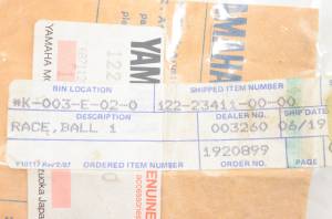 Yamaha - New OEM Yamaha 122-23411-00-00 Ball Race NOS - Image 3