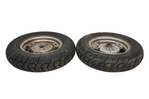 Honda - 88 Honda Elite 250 Front & Rear Wheels Rims & Tires 10X2.5 Bridgestone 4-10 CH250 - Image 3