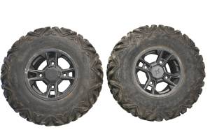 21 Polaris RZR Trail S 1000 Rear Wheels Rims & Tires 4/156 27X11R12 12X8 Trailmaster