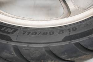 Honda - 02 Honda Shadow Spirit Front Wheel Rim & Tire 110/90-19 VT1100C - Image 3