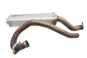03 Suzuki LTZ400 Full Exhaust Muffler & Head Pipe White Brothers KFX400