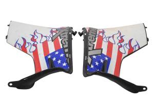 Suzuki - 03 Suzuki LTZ400 Side Covers Panels Fenders Left & Right KFX400 - Image 2