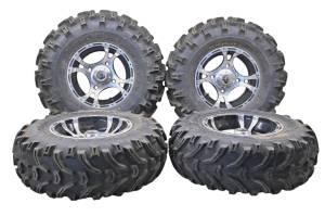 99 Kawasaki Prairie 300 2x4 Front & Rear Wheels Rims & Tires 4/137 25X12.5-12 25X8-12 DWT KVF300