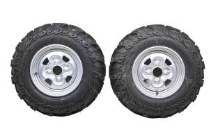 04 Yamaha Grizzly 660 4x4 Front Wheels Rims & Tires 205/80-12 4/110 YFM660F