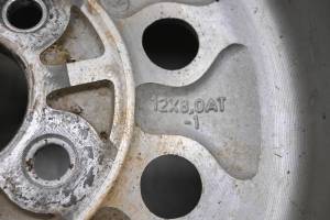 Suzuki - 01 Suzuki Quadmaster 500 4x4 Rear Wheels Rims 12X8 4/90 LTA500F - Image 4