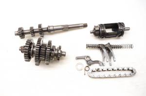 01 Yamaha Kodiak 400 4x4 Transmission Shift Forks & Drum YFM400