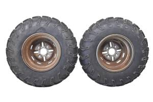 Yamaha - 01 Yamaha Kodiak 400 4x4 Front Wheels Rims & Tires 25X8-12 4/110 YFM400F - Image 2