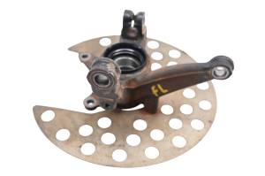 Yamaha - 01 Yamaha Kodiak 400 4x4 Front Left Spindle Knuckle & Guard YFM400F - Image 2