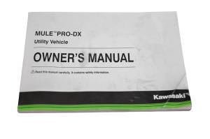 Kawasaki - 19 Kawasaki Mule Pro-DX EPS Owners Manual KAF1000E - Image 1