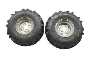 00 Polaris Scrambler 500 4x4 Rear Wheels Rims & Tires 25X11-10 4/100