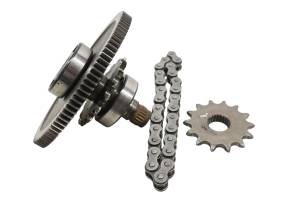 Polaris - 00 Polaris Scrambler 500 4x4 Transmission Output Shaft Gear & Chain - Image 3
