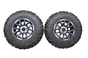 23 Bighorn Explorer 450 VXL-T Front Wheels Rims & Tires 25X8-12 4/110
