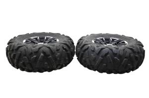 23 Bighorn Explorer 450 VXL-T Rear Wheels Rims & Tires 25X10-12 4/110 - Image 3