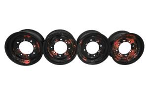 23 Polaris Pro-XD Mid-Size Crew Front & Rear Wheels Rims Carlisle 12X6 4/156