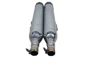 20 Harley-Davidson FXBB Street Bob Muffler Exhaust Pipes With Tab Performance 3.5" Tips - Image 3