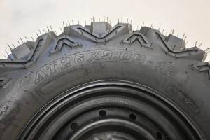 Yamaha - 17 Yamaha Wolverine R-Spec EPS Front Wheel Rim & Tire 4/110 12X6 26X9-12 YXE700 - Image 4
