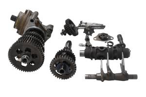Honda - 93 Honda Fourtrax 300 4x4 Transmission Shift Forks & Drum TRX300FW - Image 3